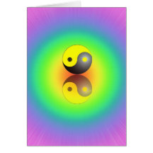 Yin Yang Grußkarte