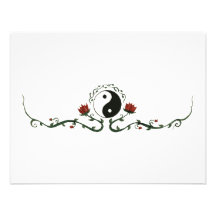 Yin Yang in der Natur Personalisierte Einladungen
