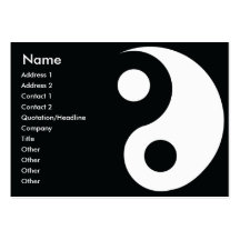 Yin Yang - mollig Visitenkarte
