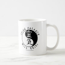 Yin Yang Reiki Kanji Kaffee Tassen