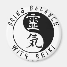 Yin Yang Reiki Kanji Magnete