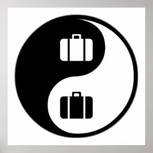 Yin Yang Reise Posterdruck