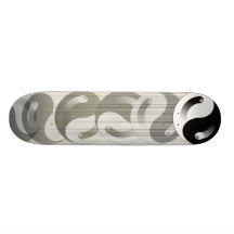 Yin Yang Rolle Bedruckte Skateboarddecks