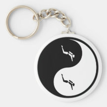 Yin Yang Sporttauchen Schlüsselbänder