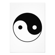 Yin-Yang Symbol Custom Invites
