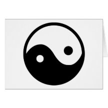 Yin Yang Symbol Grußkarte