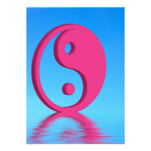 Yin Yang Symbol Personalisierte Einladung