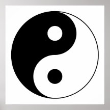Yin Yang Symbol Plakatdrucke