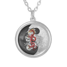 Yin Yang und Drache Selbst Gestaltete Halskette