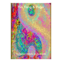 Yin Yang weiche YinYang Rückseite Abdeckungs-n Individuelle Einladungskarten