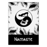 Yin-Yang Yoga-Gruß-Karten