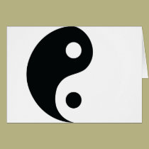 Ying und Yang-Ikone karten