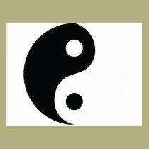 Ying und Yang-Ikone postkarten