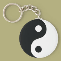 Ying und Yang-Ikone schlüsselanhänger