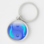 Ying-Yang Delphin Schlüsselanhänger