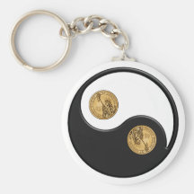 Ying-Yang Dollar Schlüsselbänder