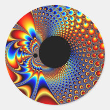 YinYang BigBang - Fraktal-Aufkleber