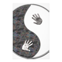 yinyang Hände Individuelles Druckpapier