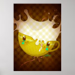 Yo Amo-La Leche "gelber Milch-Becher " Posterdrucke