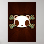 Yo Amo-La Leche "Panda-Schädel " Posterdruck