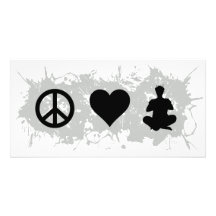 Yoga 2 personalisierte photo karte