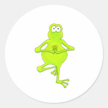 Yoga-Baum-Frosch Sticker
