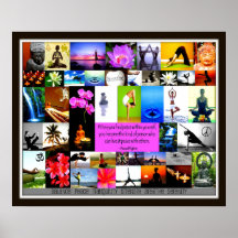 Yoga-Collage Plakat