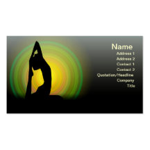 Yoga-Fitness Visitenkarte