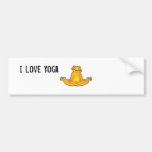 Yoga-Frosch - i-Liebe-Yoga, Momente von Zen Autosticker
