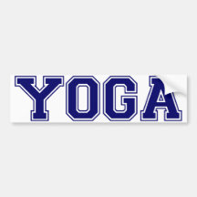 Yoga-Hochschulart Auto Sticker