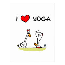Yoga-Hühner Postkarten