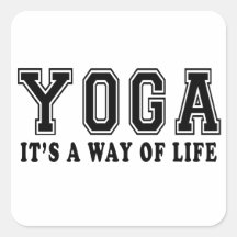Yoga ist es Lebensart Aufkleber