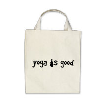 Yoga ist gute Bio Lebensmittelgeschäft-Tasche