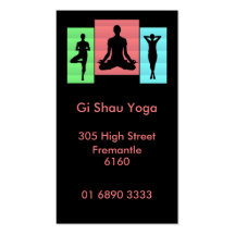 Yoga-Karmaentwurf Visitenkarten