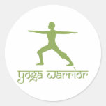 Yoga-Krieger-Pose Sticker