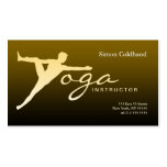 Yoga-Lehrer-Visitenkarte-Gold Brown