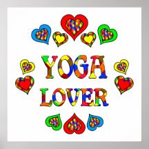 Yoga-Liebhaber Plakatdruck