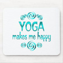Yoga macht mich glücklich mousepads