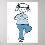Yoga-Mädchen-Plakat