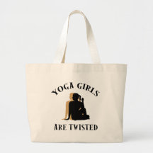 Yoga-Mädchen sind verdrehtes Geschenk Taschen