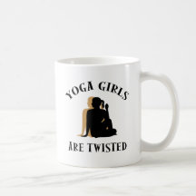 Yoga-Mädchen sind verdrehtes Geschenk Tee Tasse