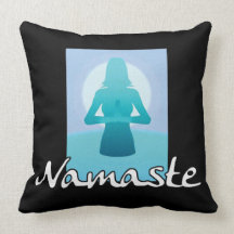 Yoga Namaste vorderes OM zurück segnend Kissen