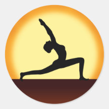 Yoga-Pose-Frauen-Silhouette-Sonnenaufgang-runde Au
