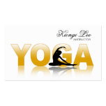 Yoga-Reflexionen, Yoga-Lehrer, Yoga-Klasse Visitenkarten Vorlagen