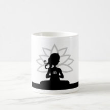Yoga-Silhouette-Kaffeetasse