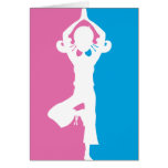 Yoga-Silhouette-Karte
