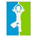 Yoga-Silhouette-Karte