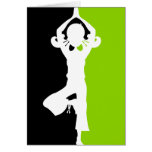 Yoga-Silhouette-Karte