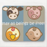 Yoga spricht Baby: Mai sind alle Wesen frei! Mousepads