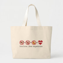 Yoga spricht: LiveLiebe-… Livevegetarier Tragetasche